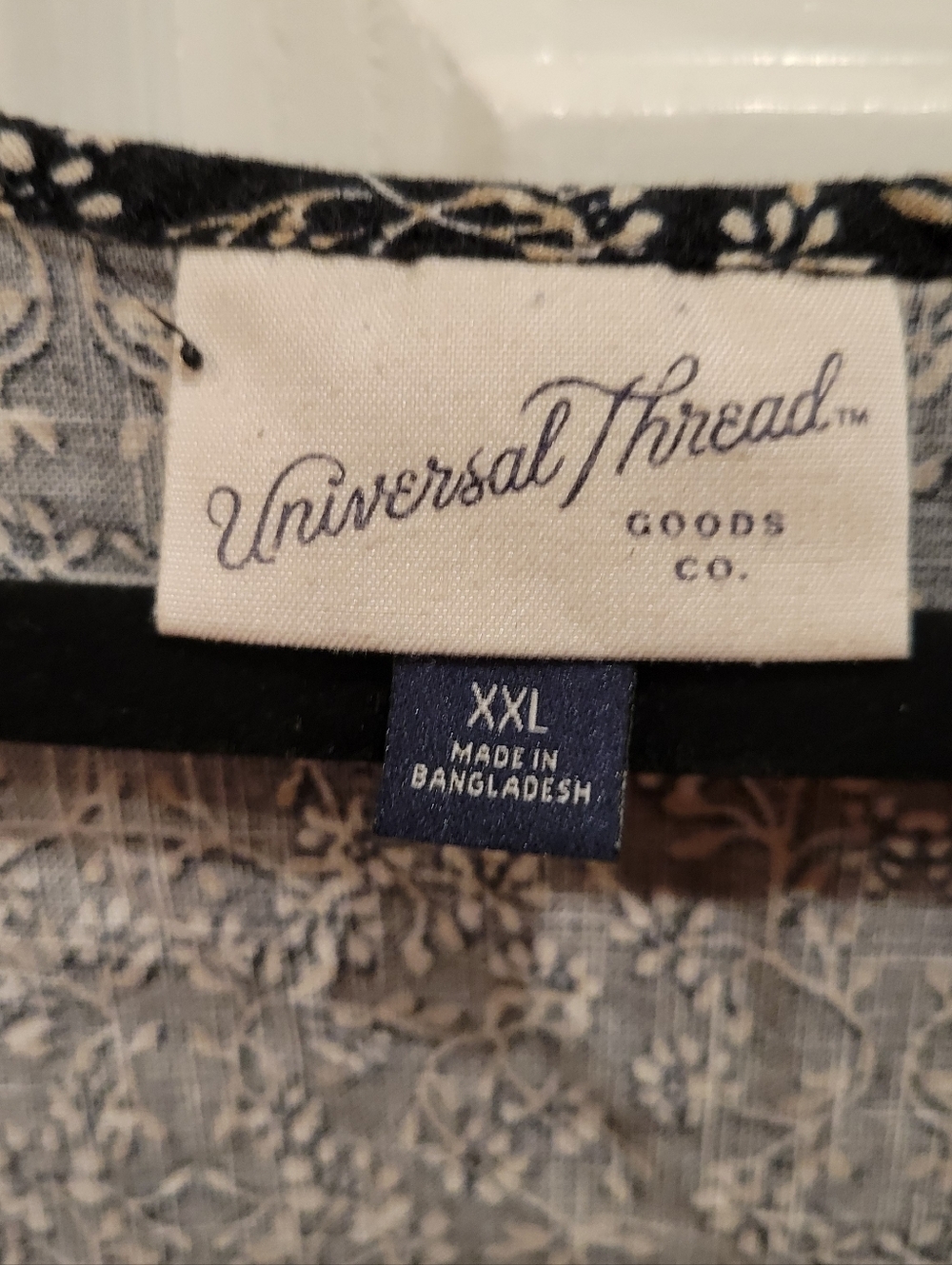 Universal Thread Black Floral V-Neck Bell Sleeve Mini Dress - Picture 8 of 8